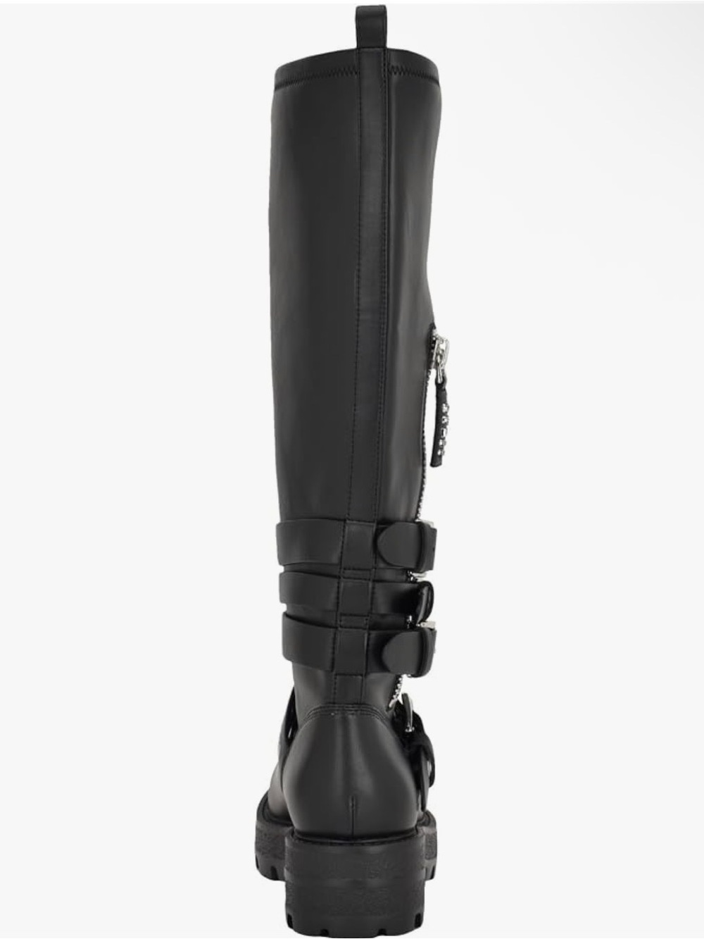 🖤🖤 Guess Women's Yanky Tall Buckled Moto Lug Boots - Picture 3 of 6